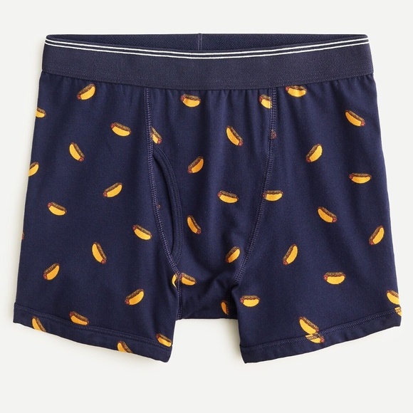 J. Crew Other - NWT J.Crew Men's High Quality Boxer Briefs Hot Dog Print S (29-31)  AL826 BE